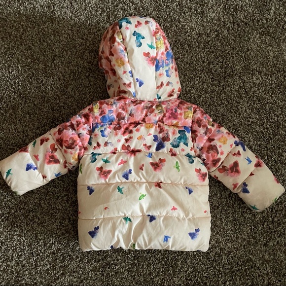 Zara girls puffy coat. Size 12/18 months. - Picture 3 of 3
